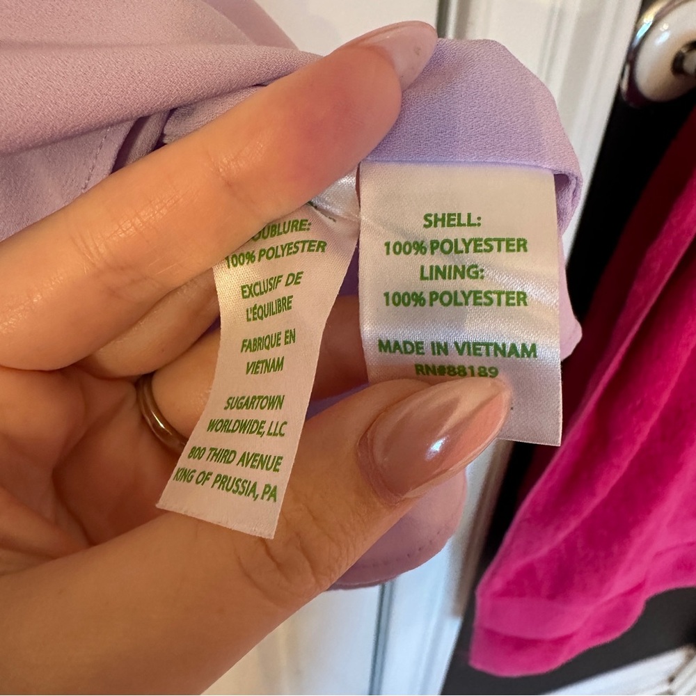 Lilly Pulitzer lavender tank top - Picture 5 of 8